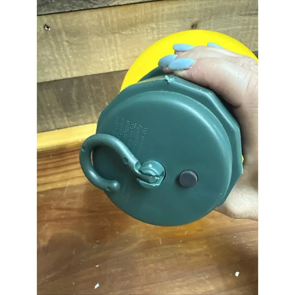 Large 13” Blow Mold Yellow Bulb Light LED Holiday Jumbo Christmas Ornament